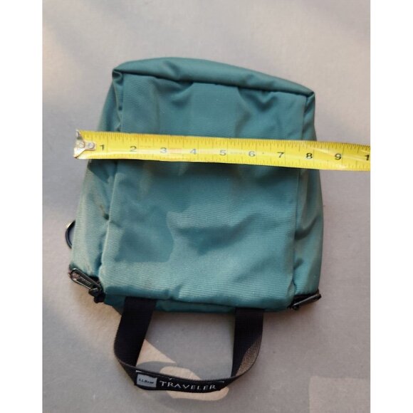L.L. Bean The Traveler Green Hanging Toiletry Bag Nylon LL Bean Dopp Kit - Picture 10 of 13